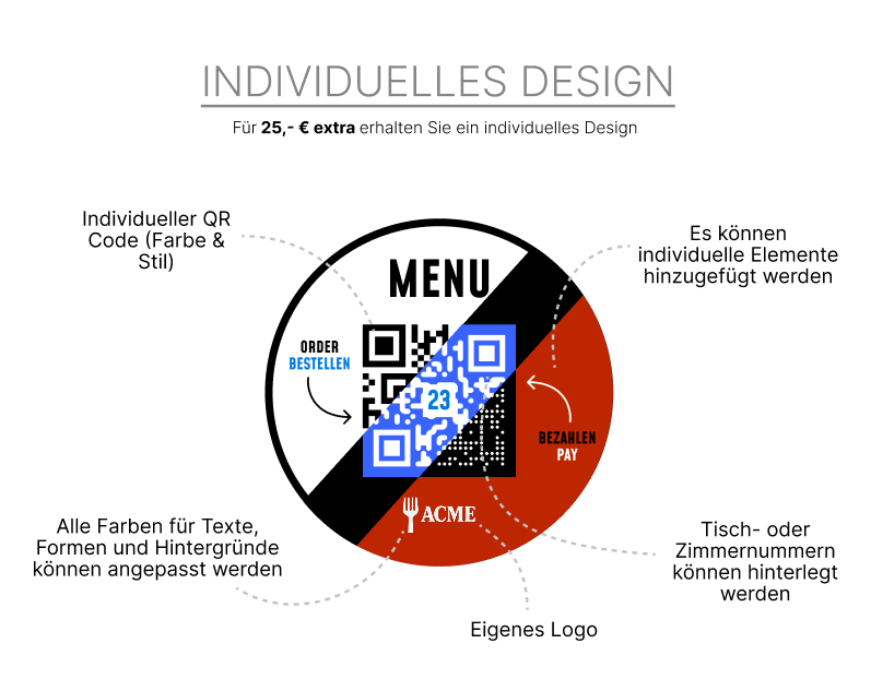 QR-Code Tischaufleger aus Holz (schräg)